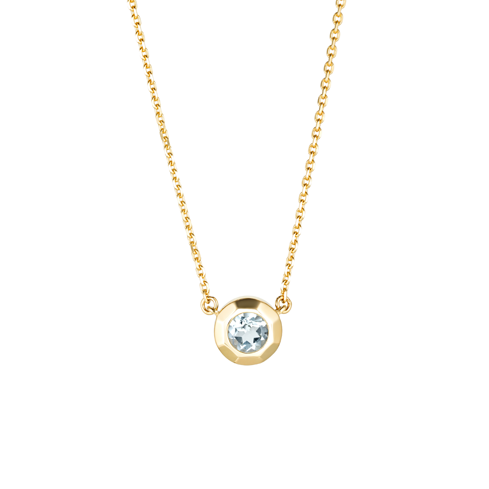 Золотое колье с топазом