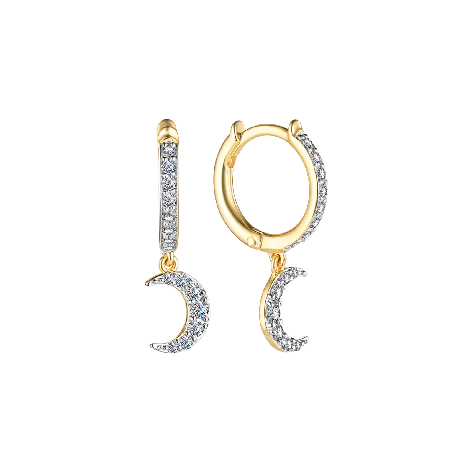 Золотые серьги с бриллиантами 