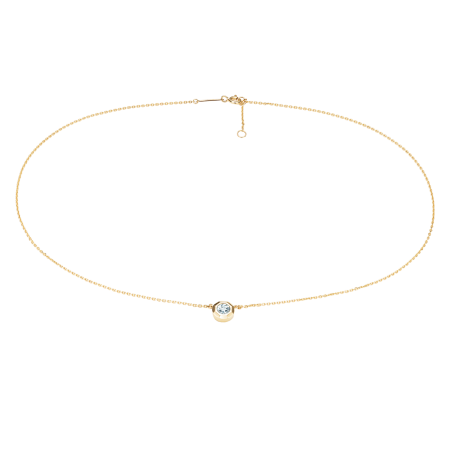 Золотое колье с топазом