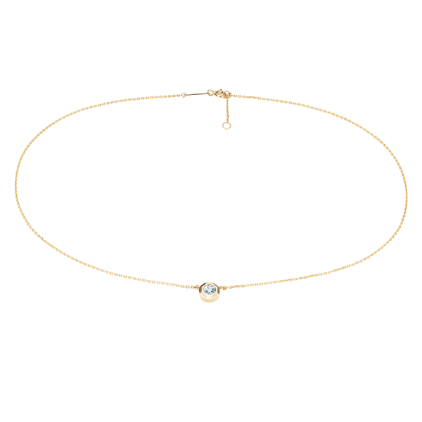 Золотое колье с топазом