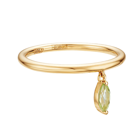 Золотое кольцо с хризолитом