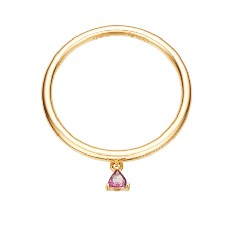 Золотое кольцо с родолитом