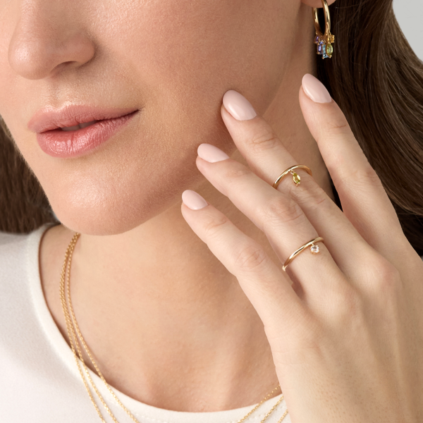 Золотое кольцо с хризолитом