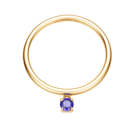Золотое кольцо с сапфиром