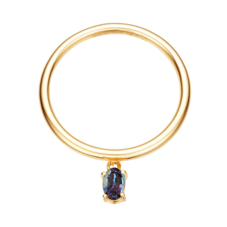 Золотое кольцо с александритом