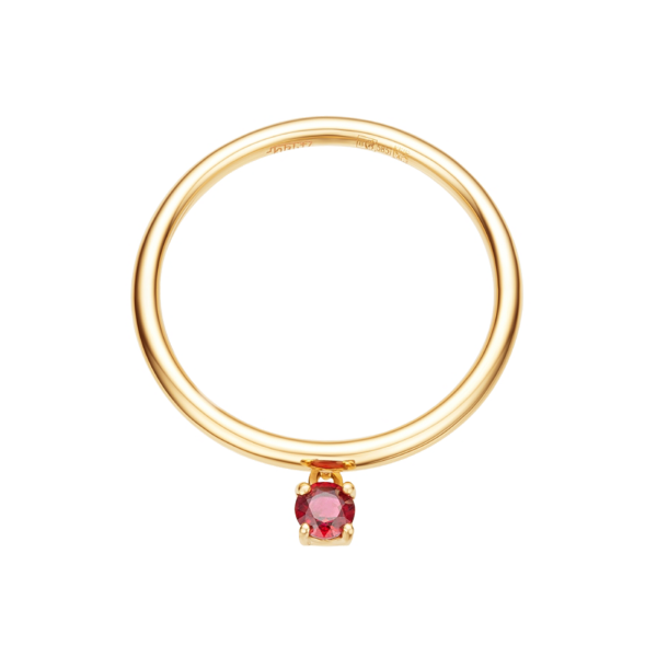 Золотое кольцо с гранатом