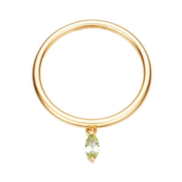 Золотое кольцо с хризолитом