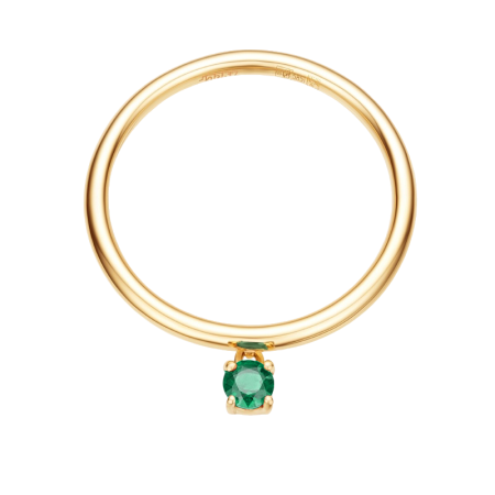 Золотое кольцо с изумрудом